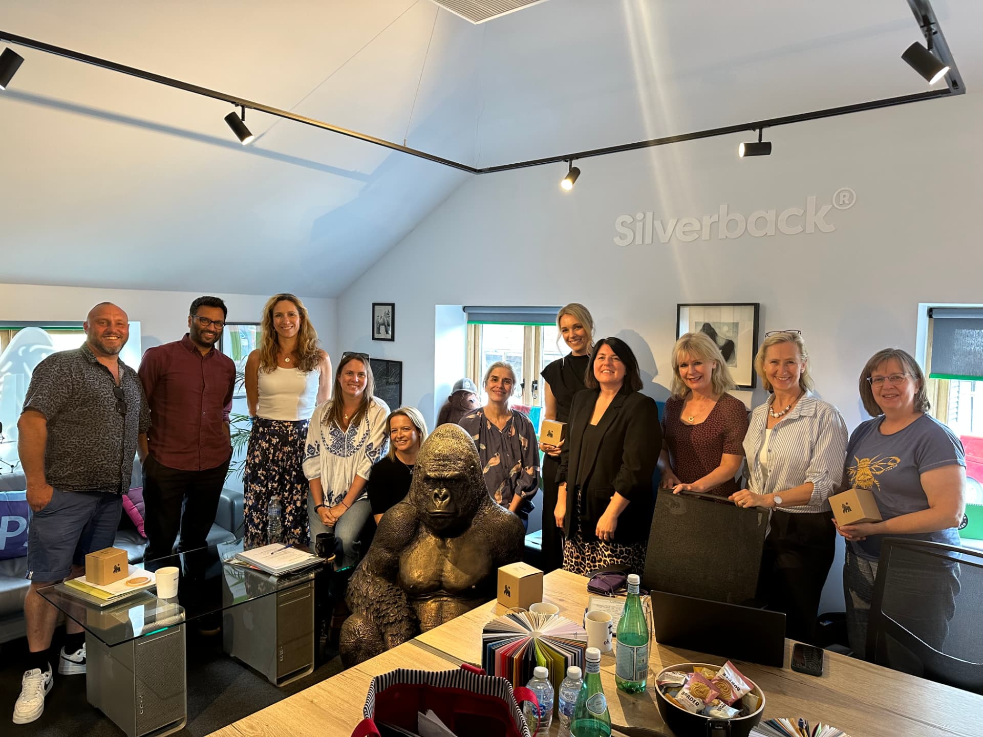 Members gathered together during a visit to a member organisation