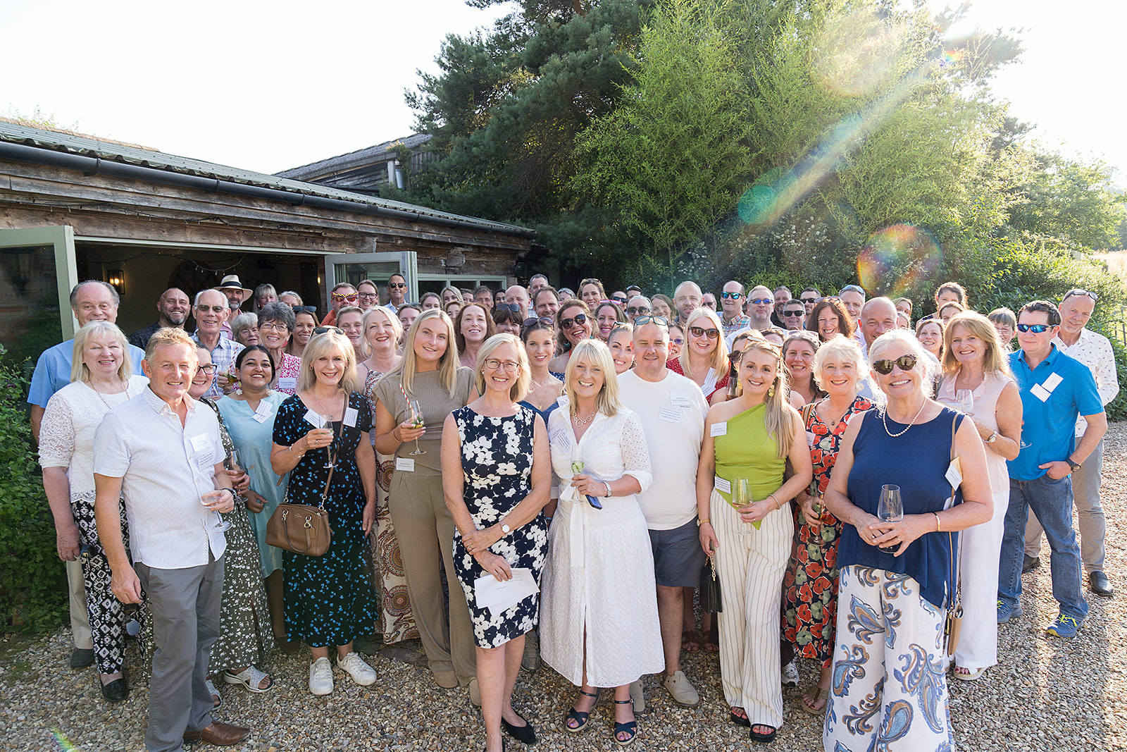 Surrey Hills Enterprises members gathered together at the summer event at Gate Street Barn